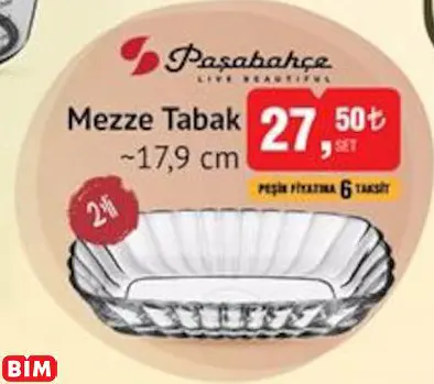 PAŞABAHÇE MEZZE TABAK